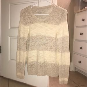 Ann Taylor Loft Small Petite Cream Sweater